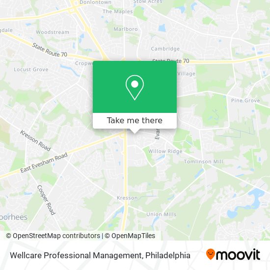 Wellcare Professional Management map