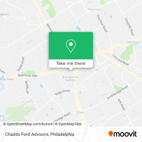 Chadds Ford Advisors map