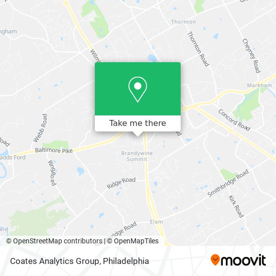 Coates Analytics Group map