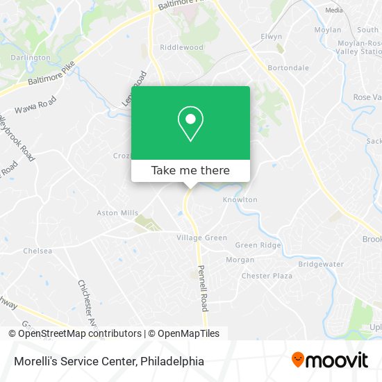 Morelli's Service Center map