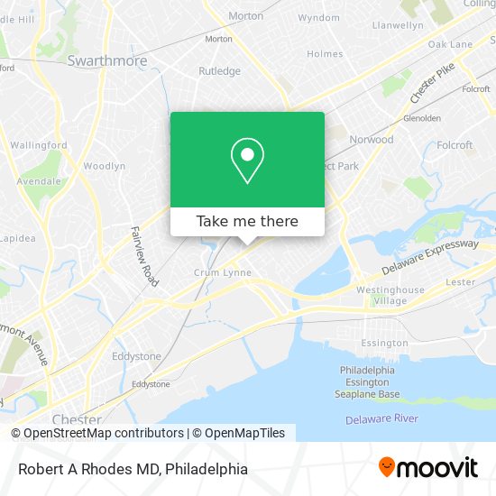 Robert A Rhodes MD map