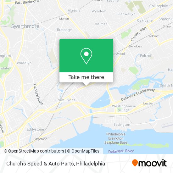Church's Speed & Auto Parts map