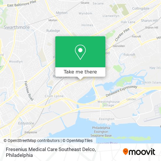 Mapa de Fresenius Medical Care Southeast Delco
