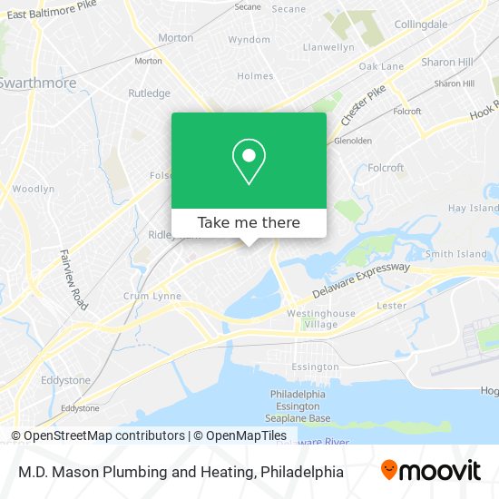 M.D. Mason Plumbing and Heating map