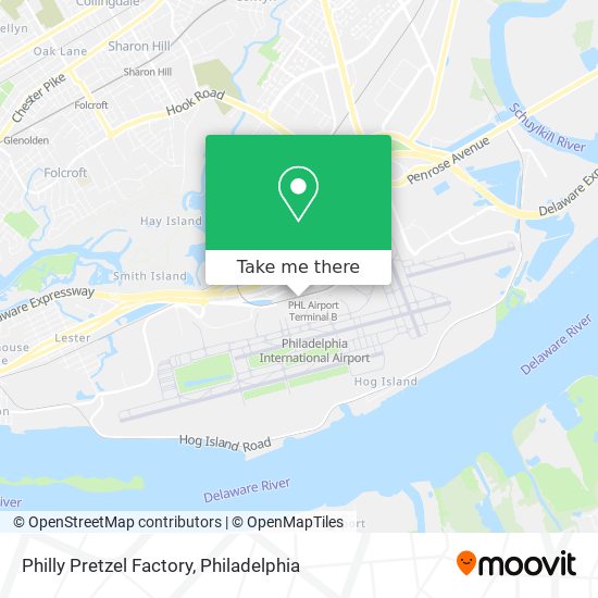 Philly Pretzel Factory map