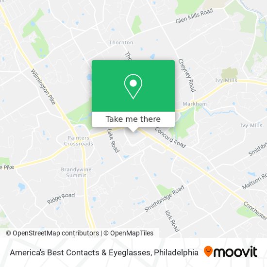 Mapa de America's Best Contacts & Eyeglasses
