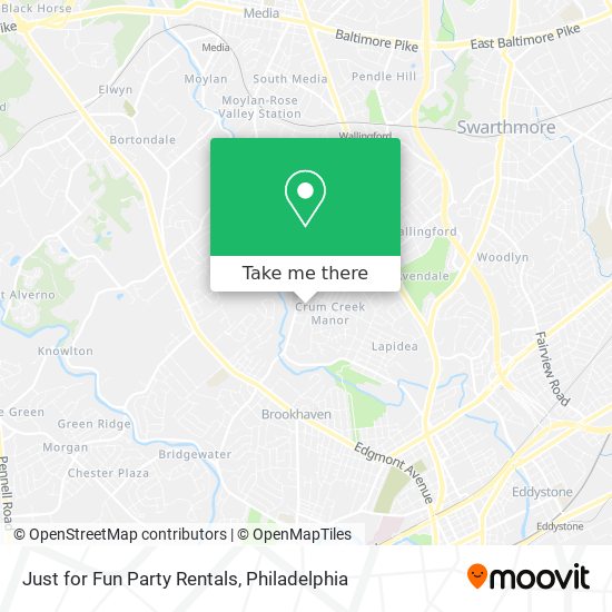 Just for Fun Party Rentals map