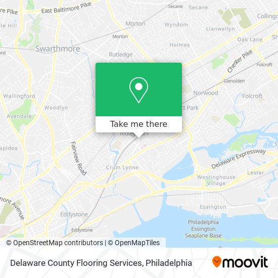 Delaware County Flooring Services map