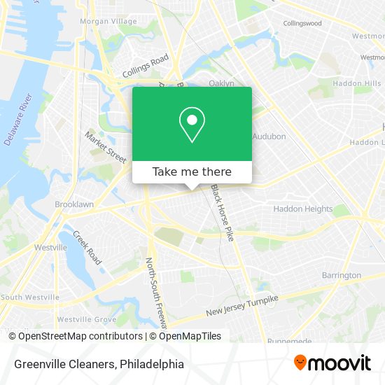 Greenville Cleaners map