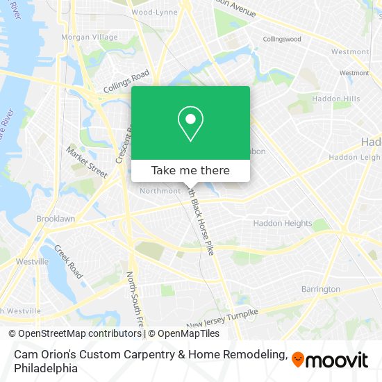 Cam Orion's Custom Carpentry & Home Remodeling map