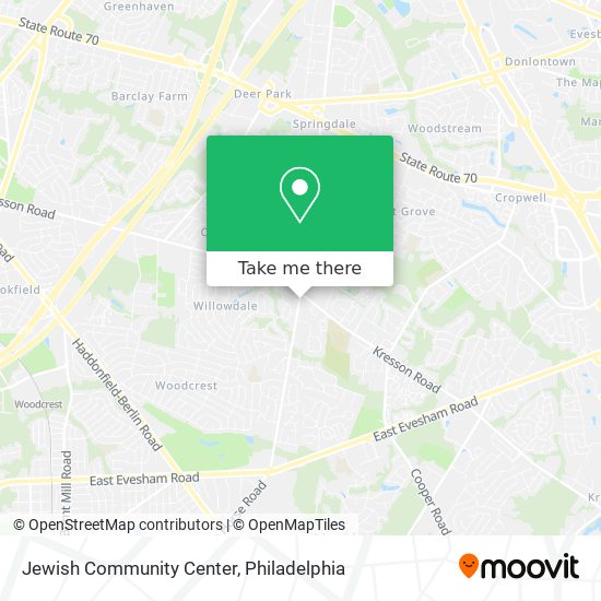 Mapa de Jewish Community Center
