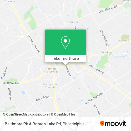 Mapa de Baltimore Pk & Brinton Lake Rd