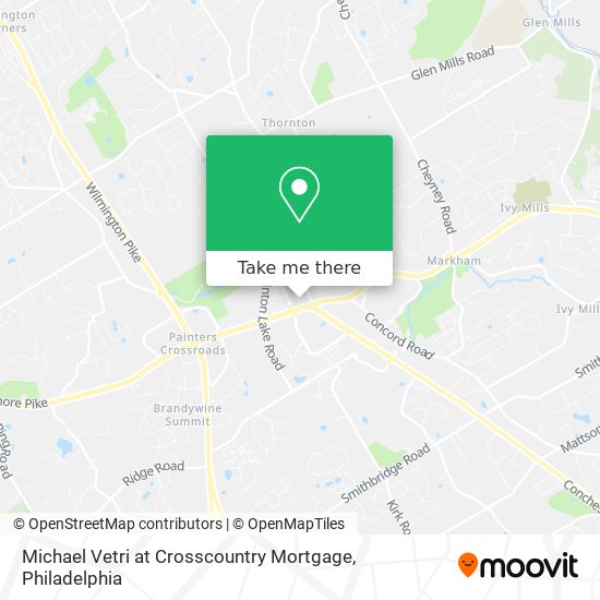 Mapa de Michael Vetri at Crosscountry Mortgage