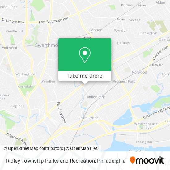 Mapa de Ridley Township Parks and Recreation