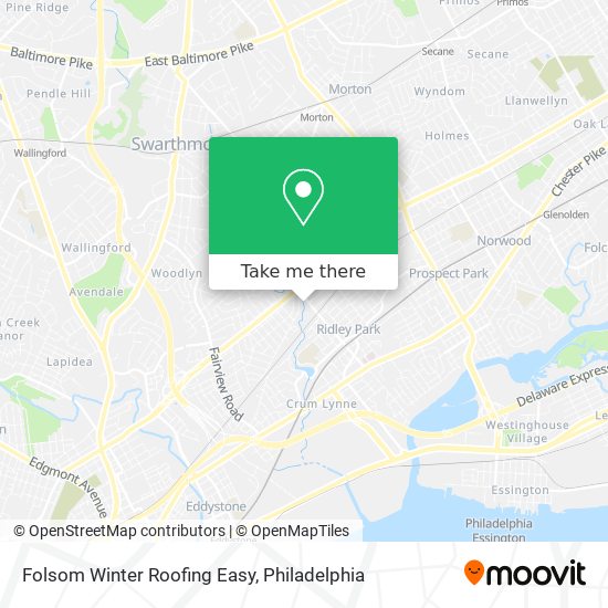 Mapa de Folsom Winter Roofing Easy