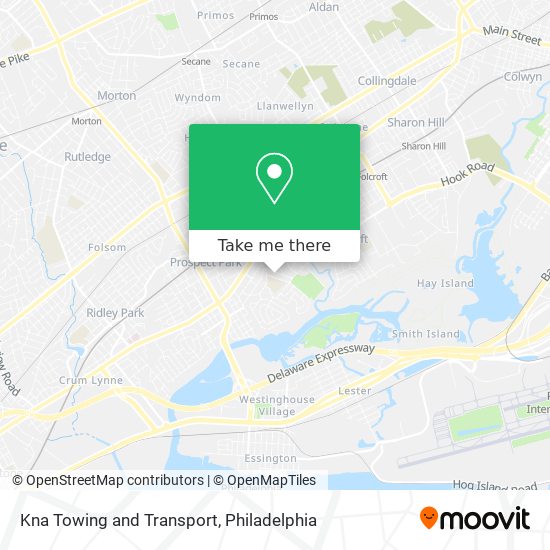 Kna Towing and Transport map