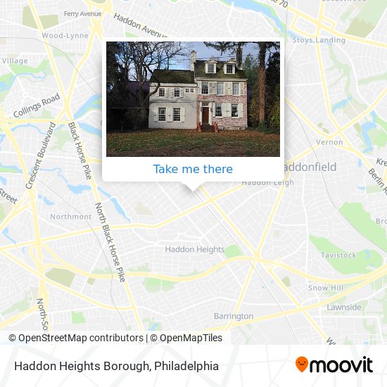 Mapa de Haddon Heights Borough