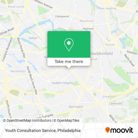 Youth Consultation Service map