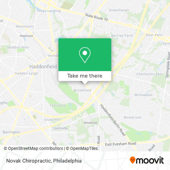 Novak Chiropractic map