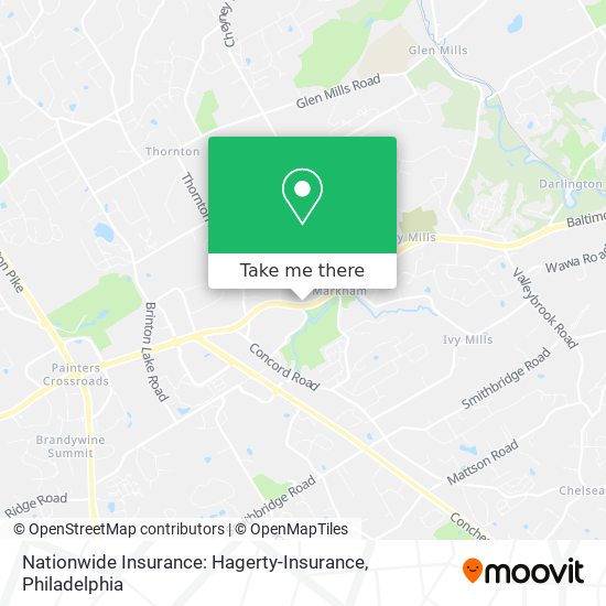 Nationwide Insurance: Hagerty-Insurance map