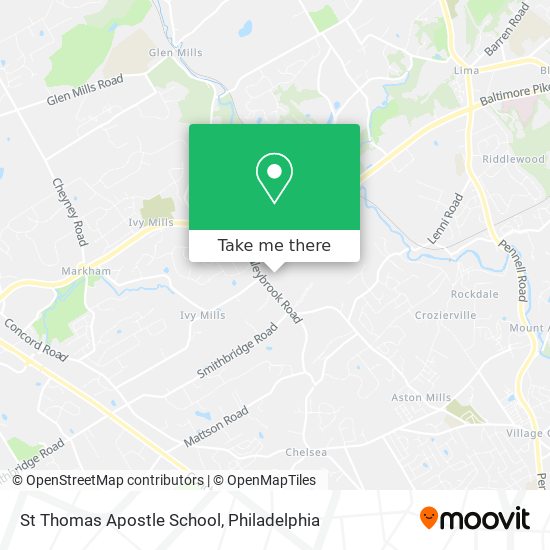 St Thomas Apostle School map