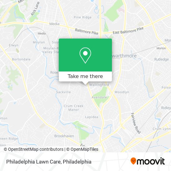 Philadelphia Lawn Care map