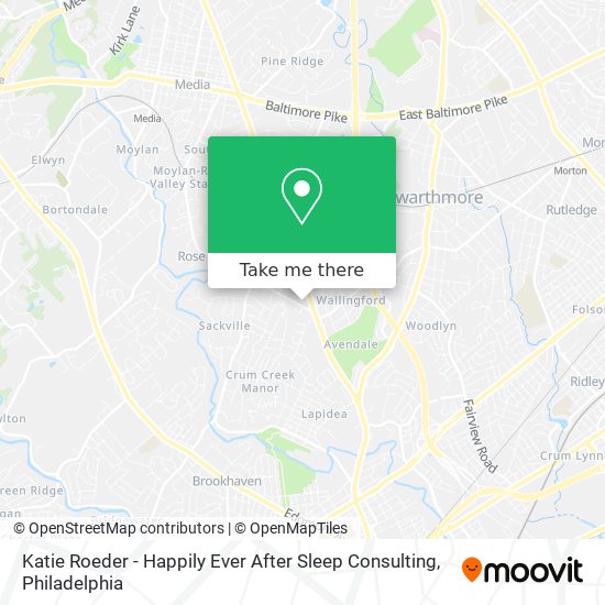 Katie Roeder - Happily Ever After Sleep Consulting map