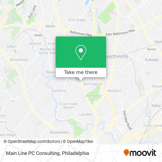 Main Line PC Consulting map