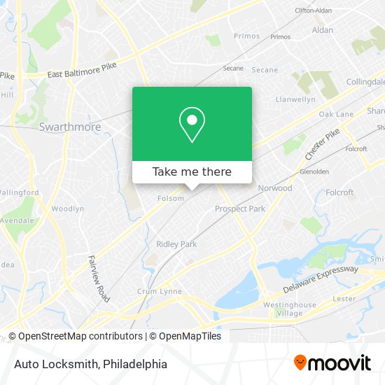 Auto Locksmith map