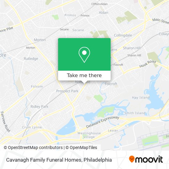 Cavanagh Family Funeral Homes map