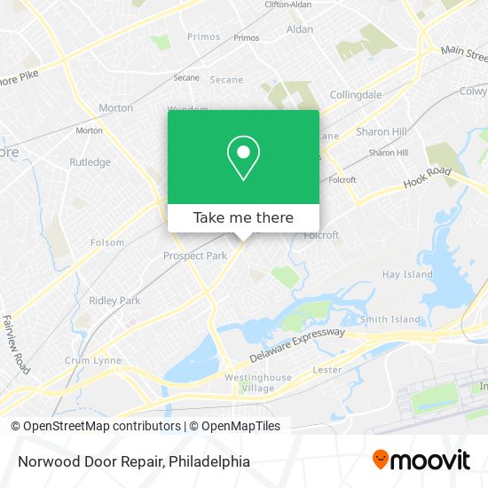 Norwood Door Repair map