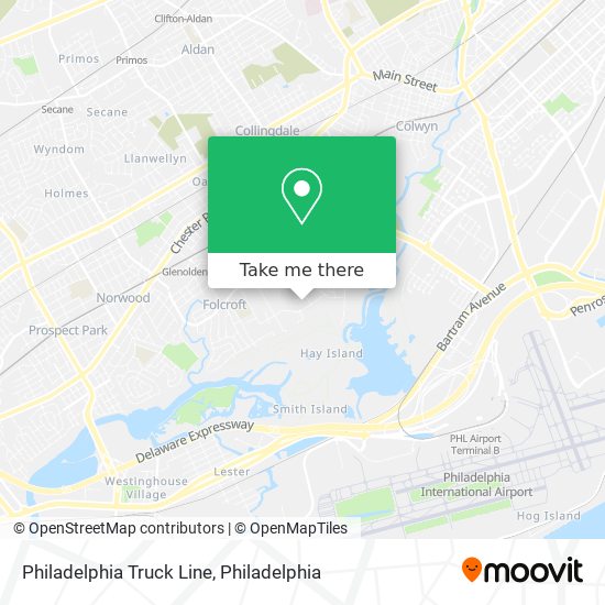 Mapa de Philadelphia Truck Line