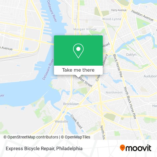 Mapa de Express Bicycle Repair