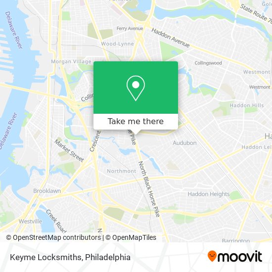 Keyme Locksmiths map