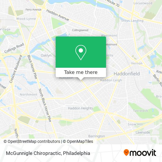 Mapa de McGunnigle Chiropractic