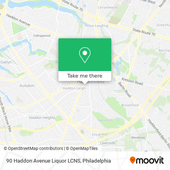 Mapa de 90 Haddon Avenue Liquor LCNS
