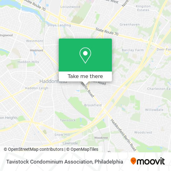 Tavistock Condominium Association map