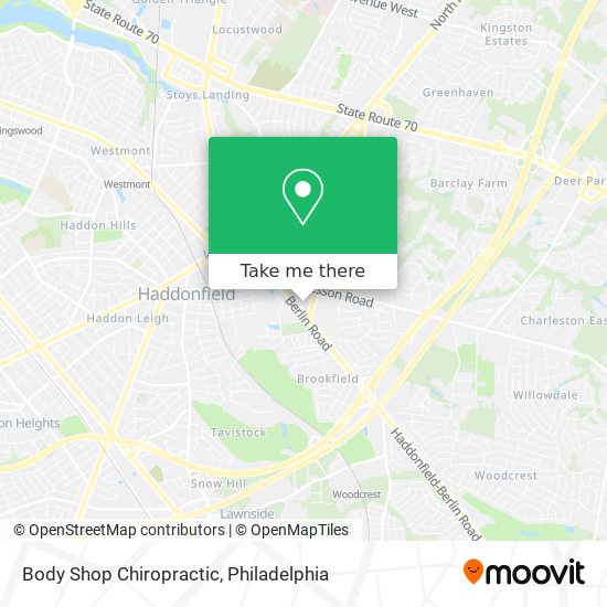 Mapa de Body Shop Chiropractic