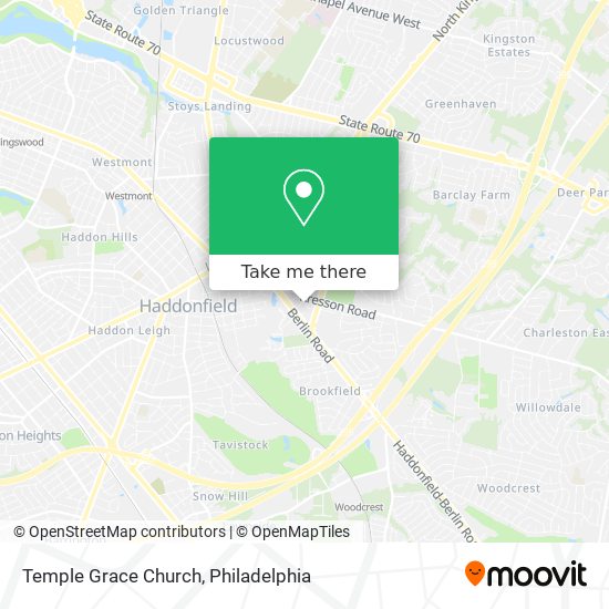 Temple Grace Church map