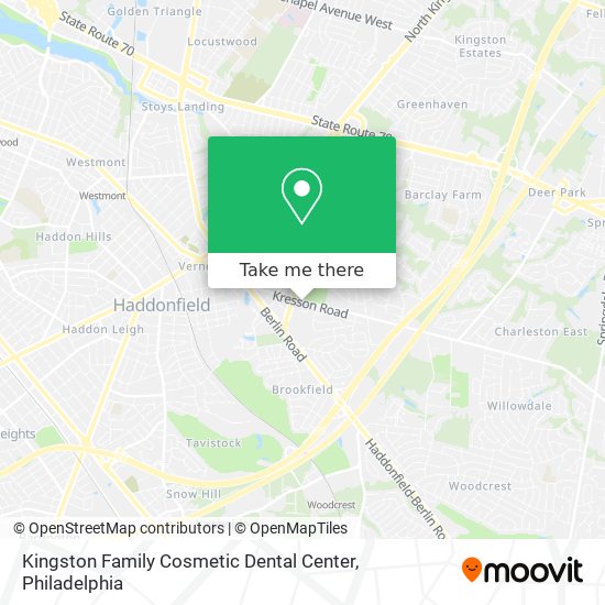 Kingston Family Cosmetic Dental Center map