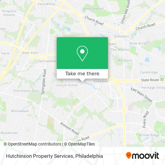 Hutchinson Property Services map