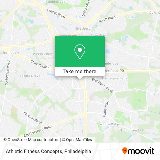 Athletic Fitness Concepts map