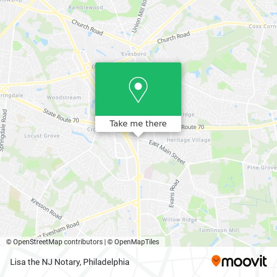 Mapa de Lisa the NJ Notary