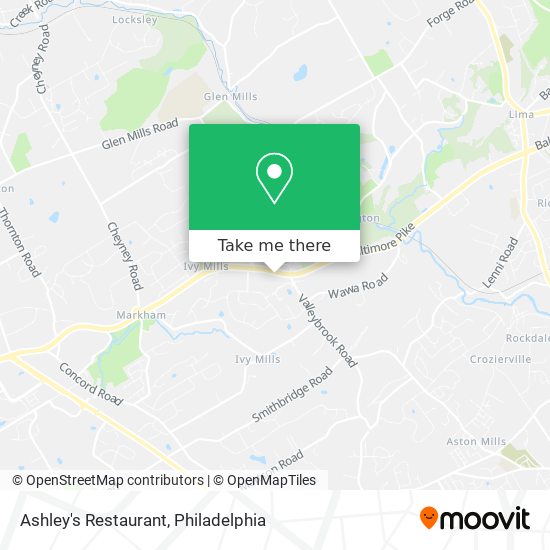 Mapa de Ashley's Restaurant