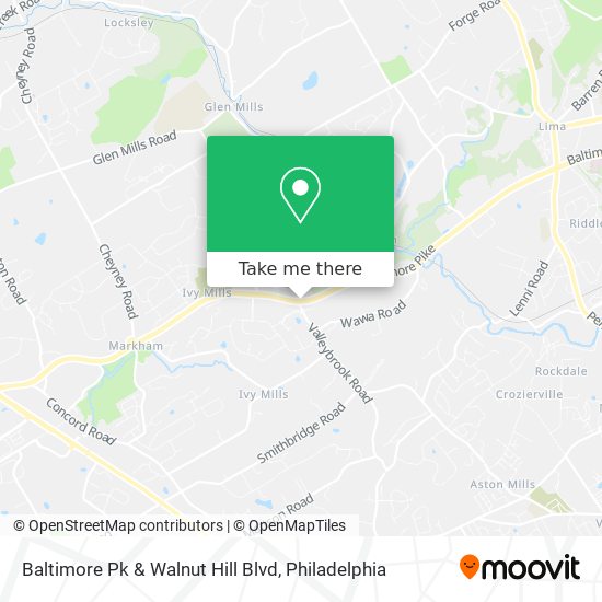 Mapa de Baltimore Pk & Walnut Hill Blvd