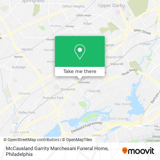 McCausland Garrity Marchesani Funeral Home map