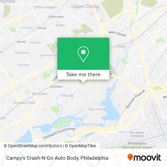 Mapa de Campy's Crash-N-Go Auto Body