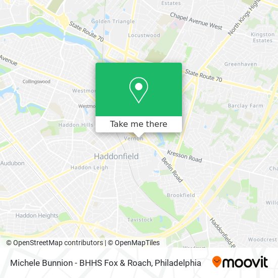 Michele Bunnion - BHHS Fox & Roach map