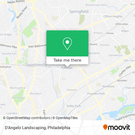 D'Angelo Landscaping map