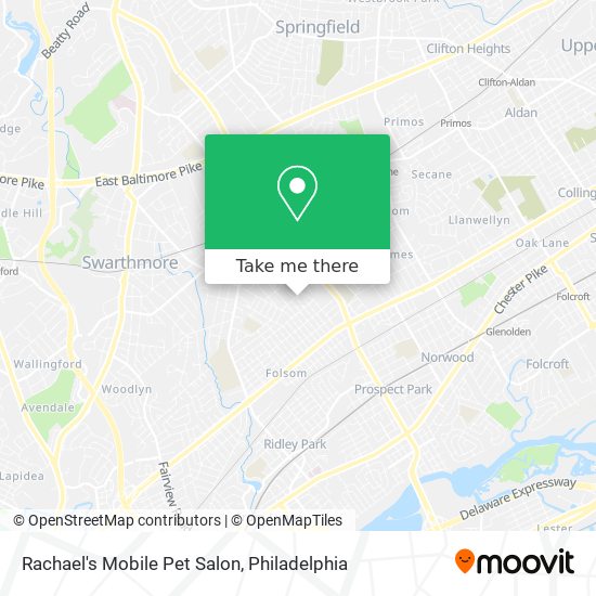 Mapa de Rachael's Mobile Pet Salon